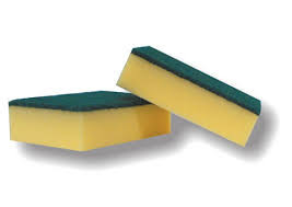 FIBRA VERDE CON ESPONJA